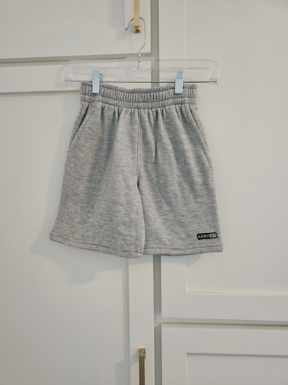 Aeropostale Kids Light Heather Gray Fleece Shorts